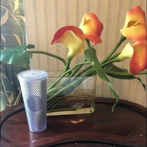 NWT Starbucks Studded Clear Tumbler Cup